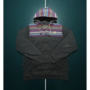 Howler Bros Shaman Hoodie Pullover Sweatshirt Men's Large 1/4 Snap Hooded Read*